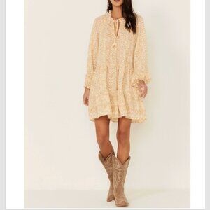 Show Me Your Mumu Birdie Floral Long Sleeve Mini Dress Size S